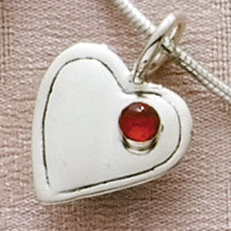 Simple Large Heart with Stone