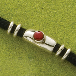 Single Stone Noodle Bracelet with Stone