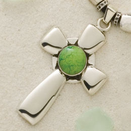 Pledging Cross with Stone
